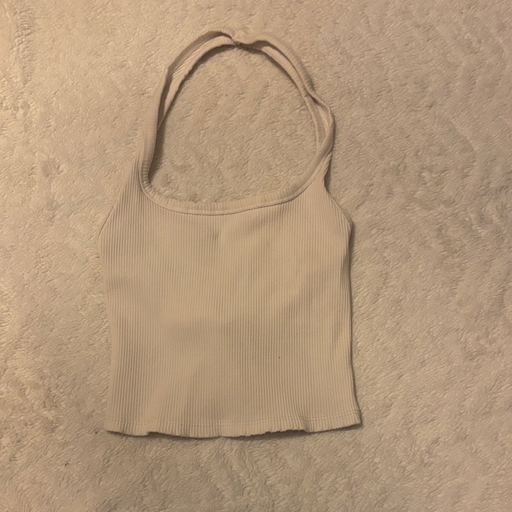 Target Beige Ribbed Tank Top